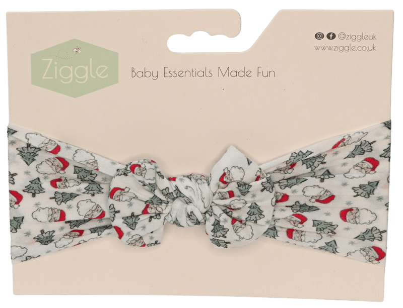 Christmas Headband - White Santa - Wee Bambino