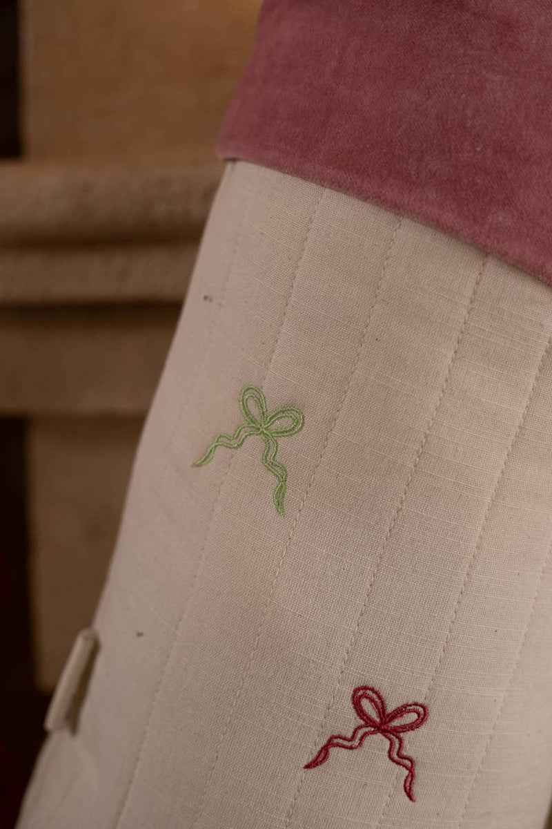 Christmas Stocking - Bows - Wee Bambino