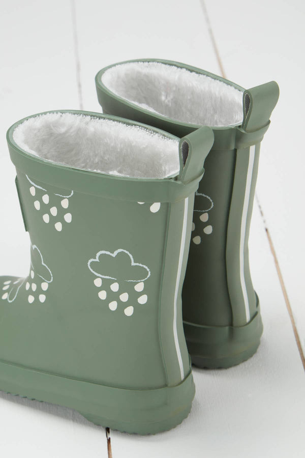 Colour - Changing Kids Wellies - Khaki Green - Wee Bambino