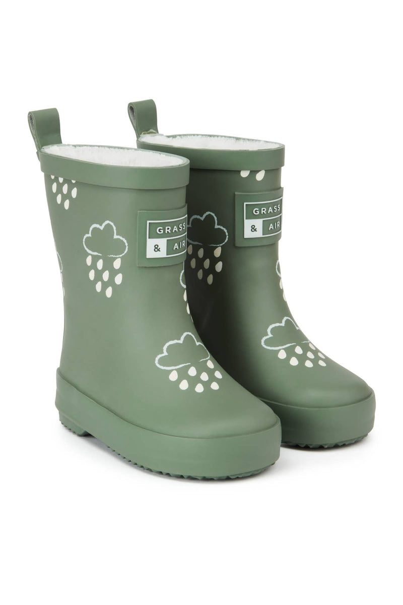 Colour - Changing Kids Wellies - Khaki Green - Wee Bambino