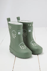 Colour - Changing Kids Wellies - Khaki Green - Wee Bambino