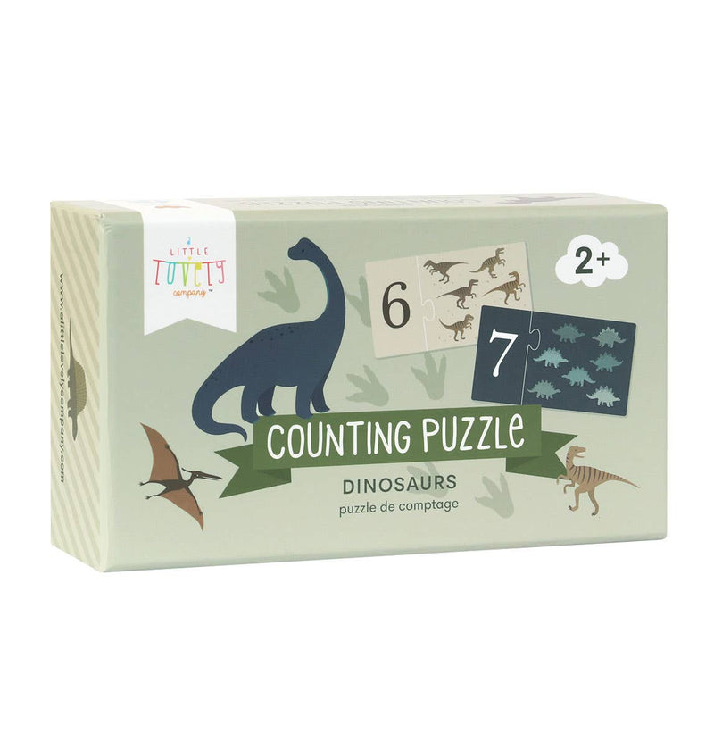 Counting puzzle/match and count: Dinosaurs - Wee Bambino