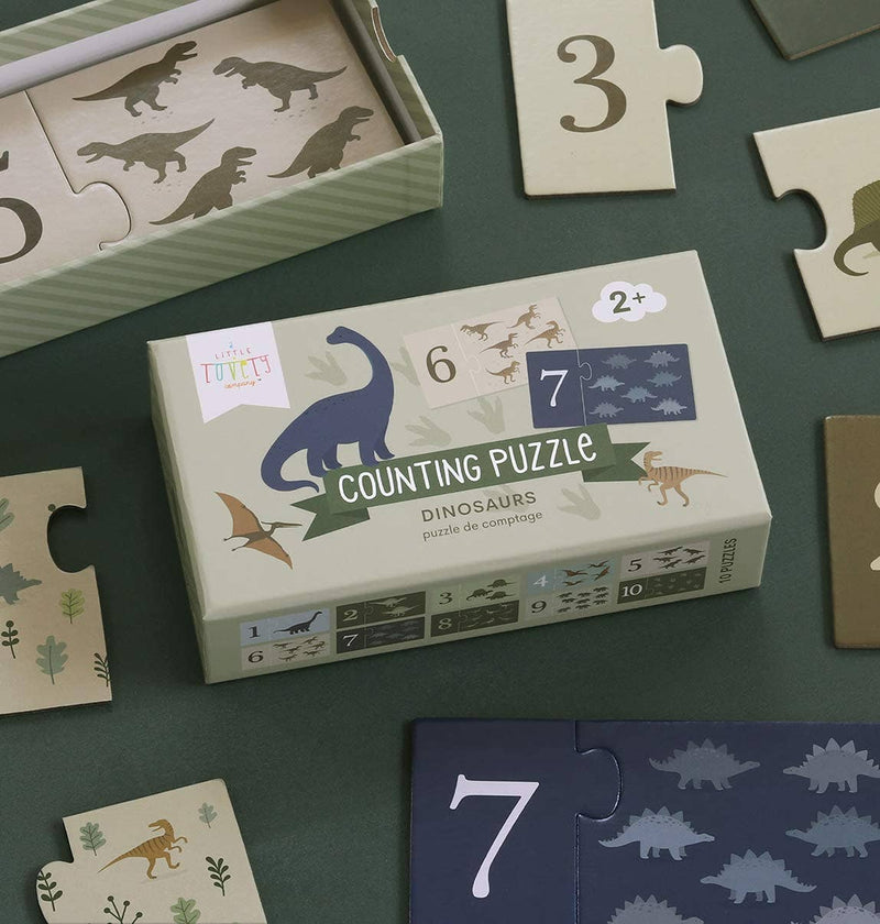 Counting puzzle/match and count: Dinosaurs - Wee Bambino