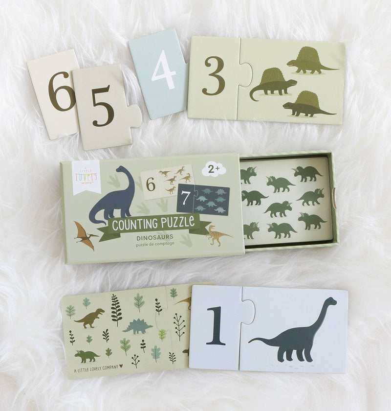 Counting puzzle/match and count: Dinosaurs - Wee Bambino