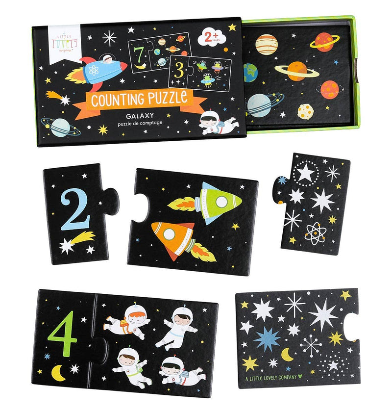 Counting puzzle/match and count: Galaxy - Wee Bambino