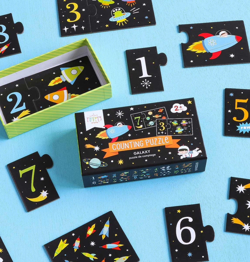 Counting puzzle/match and count: Galaxy - Wee Bambino