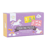 Counting puzzle/match and count: Unicorn dreams - Wee Bambino