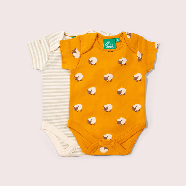 Counting Sheep Organic Baby Bodysuit Set - 2 Pack - Wee Bambino