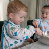 Coverall Feeding Bib Dinosaur - Wee Bambino
