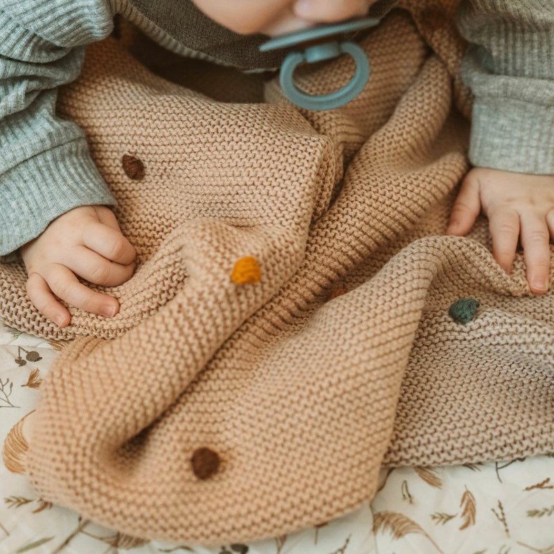 Crib Blanket - Natural - Wee Bambino