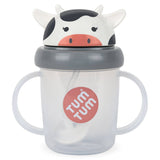 Tippy Up Sippy Cup (Series 3), with Weighted Straw (Valve Free), Connie Cow, 200ml