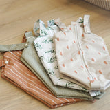 Dune Tan with White - Cloth Nappy Pod - Wee Bambino