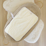 Dune White with Tan - Baby Travel Changing Mats - Wee Bambino