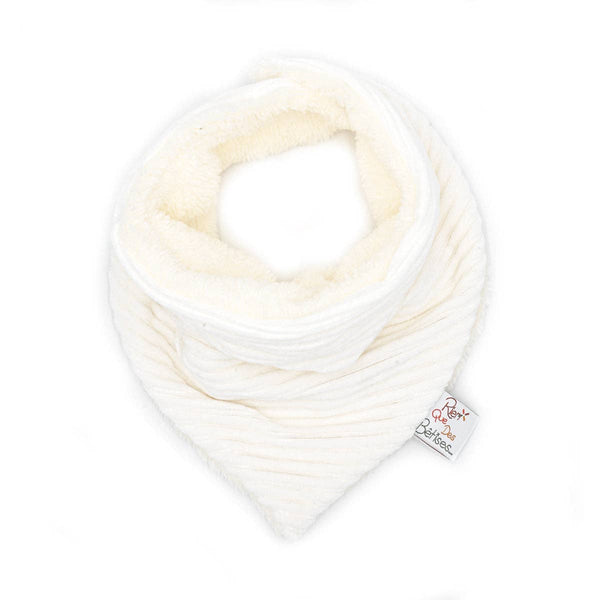 Ecru velvet neck warmer - Wee Bambino