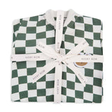 EX PHOTOSHOOT Baby Jersey Sleepsuit - Green Checkerboard - Wee Bambino