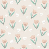 Fleur Wallpaper - Summer Pink/Jade - Wee Bambino