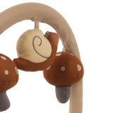 Fold Hammock Baby Rocker with Toy Arch & Reversible Newborn Cushion, Sesame - Wee Bambino