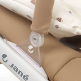 Fold Hammock Baby Rocker with Toy Arch & Reversible Newborn Cushion, Sesame - Wee Bambino