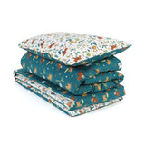 FORREST 3 Piece Reversible Cot Bed Set – Organic Cotton Baby Bedding - Jungle - Wee Bambino