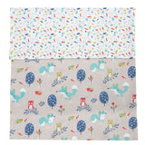 FORREST 3 Piece Reversible Cot Bed Set – Organic Cotton Baby Bedding - Woody - Wee Bambino