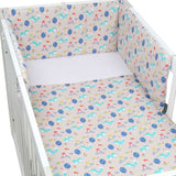 FORREST 3 Piece Reversible Cot Bed Set – Organic Cotton Baby Bedding - Woody - Wee Bambino