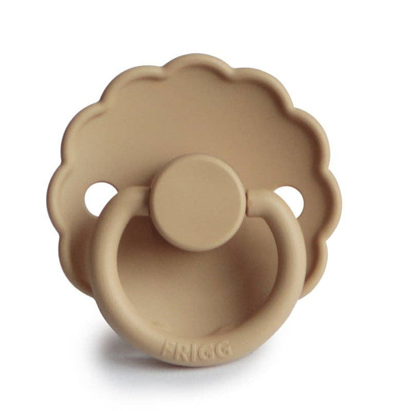 FRIGG Daisy pacifier, Croissant: 0-6 months - Wee Bambino