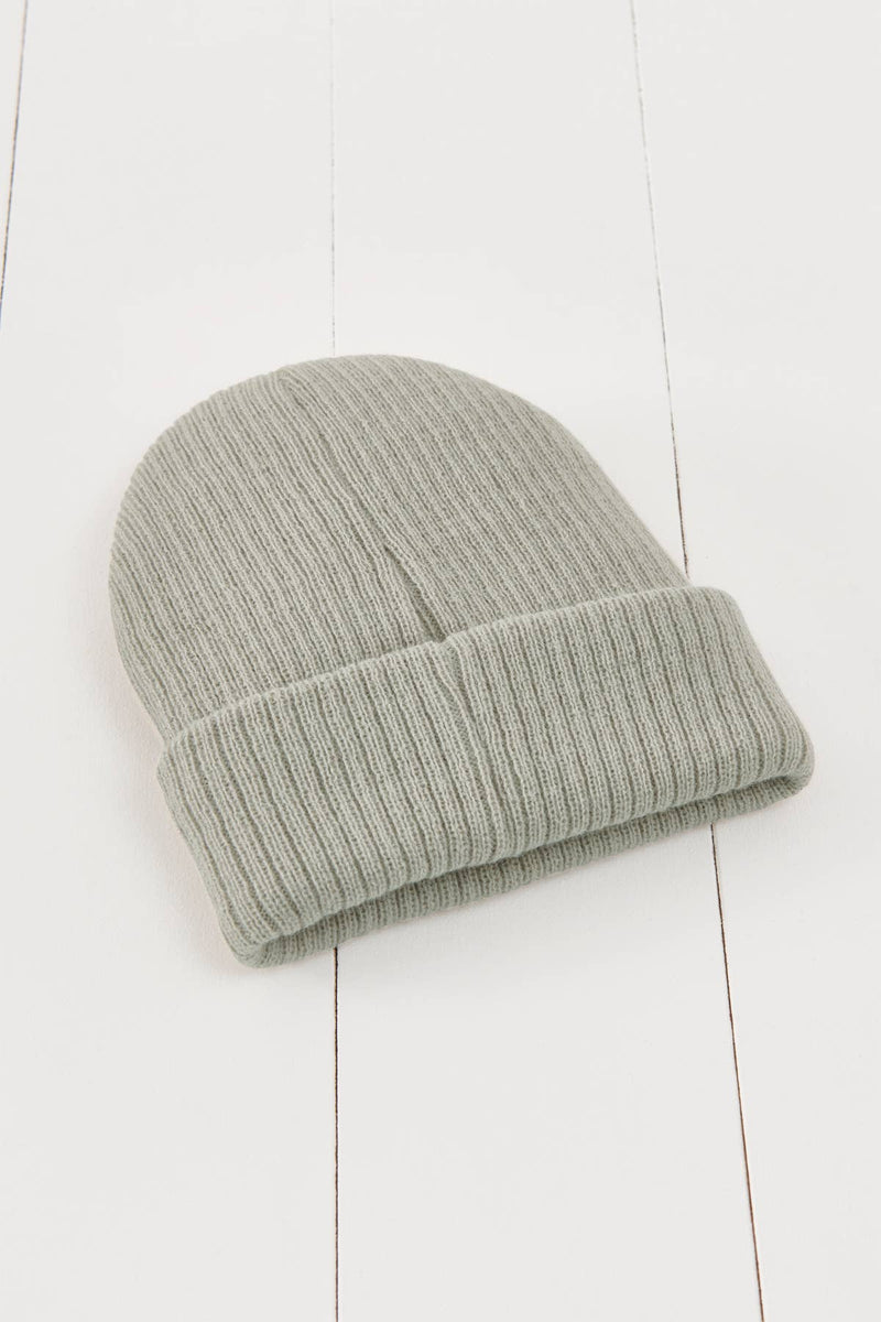 Geo Thermal Grey Beanie - Wee Bambino