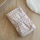 Gingham Taupe - Baby Travel Changing Mats - Wee Bambino
