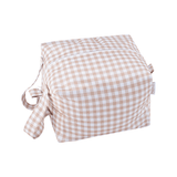 Gingham Taupe - Cloth Nappy Pod - Wee Bambino