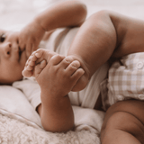 Gingham Taupe - One Size All - In - One Reusable Cloth Nappy - Wee Bambino