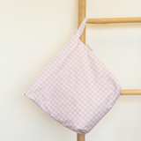 Grab & Go Nappy Wet Bags With Handle - Rose Gingham - Wee Bambino