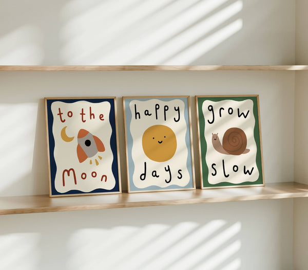 Grow Slow A4 Print - Wee Bambino