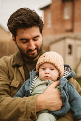 Hand - Knit Newborn Beanie Hat - Wee Bambino