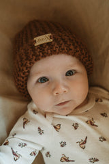 Hand - Knit Newborn Beanie Hat - Wee Bambino