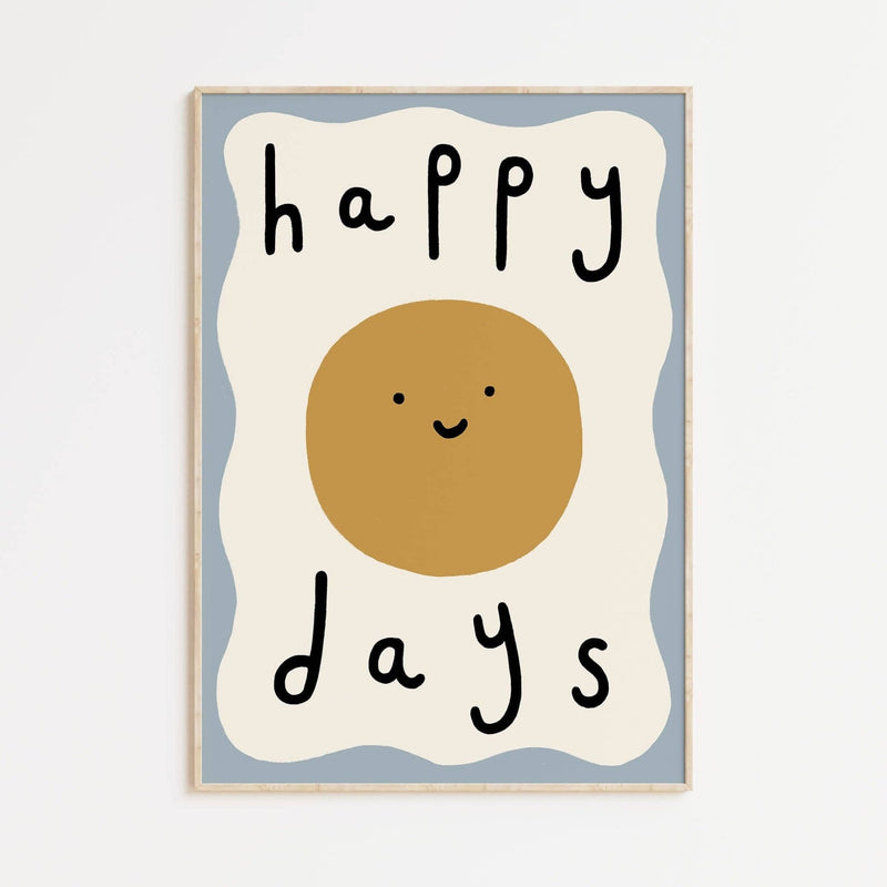 Happy Days A4 Print - Wee Bambino