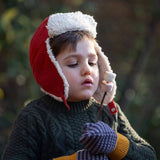 Hazelnut Sherpa Fleece Cosy Hat - Wee Bambino