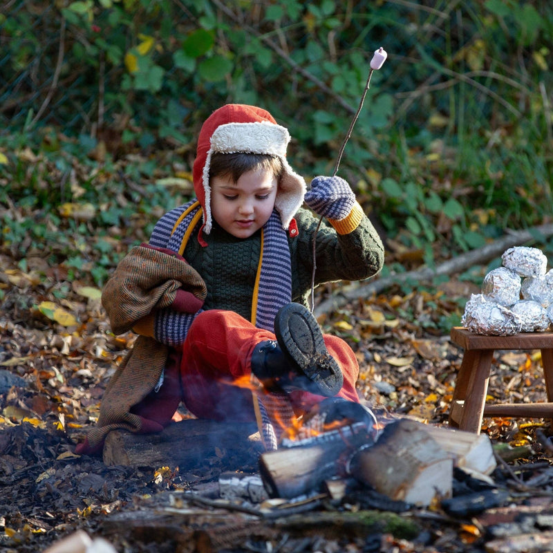 Hazelnut Sherpa Fleece Cosy Hat - Wee Bambino