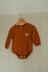Here Comes the Sun Romper - Rust - Wee Bambino