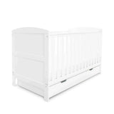 Ickle Bubba Coleby Classic Cot Bed & Under Drawer White - Premium Pocket Sprung Mattress - Wee Bambino
