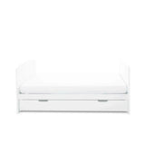 Ickle Bubba Coleby Classic Cot Bed & Under Drawer White - Premium Pocket Sprung Mattress - Wee Bambino