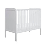 Ickle Bubba Coleby Space Saver Cot White - Premium Pocket Sprung Mattress - Wee Bambino