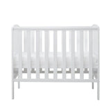 Ickle Bubba Coleby Space Saver Cot White - Premium Pocket Sprung Mattress - Wee Bambino