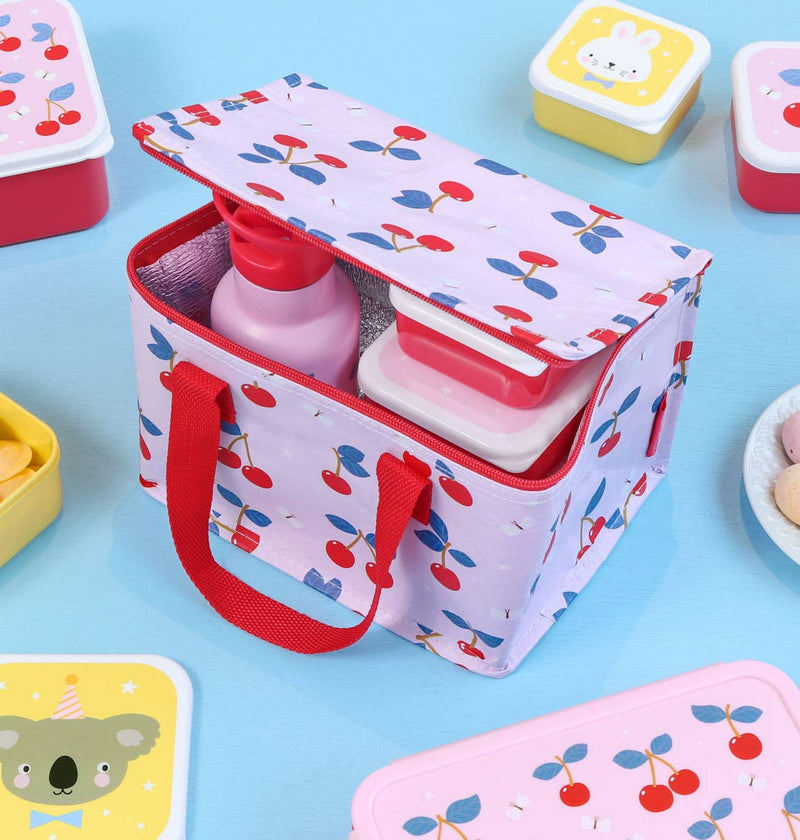 Insulated Lunch Bag - Cherries - Wee Bambino