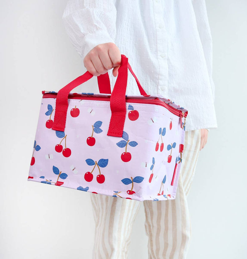 Insulated Lunch Bag - Cherries - Wee Bambino