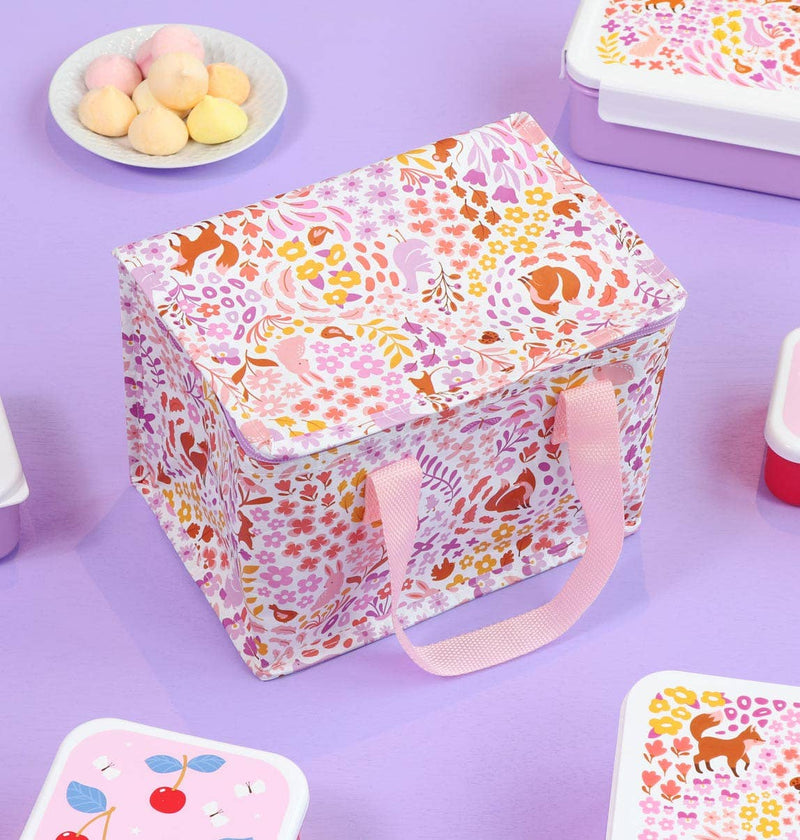 Insulated Lunch Bag - Flower Garden - Wee Bambino