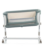 Jane Baby Side Crib + 4 Piece Bedding Set & Safety Mattress, Botanic - Wee Bambino