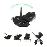 Jane Keep Pushchair + Kombibaby Lie - Flat 360 Baby i - Size Car Seat Bundle - Wee Bambino