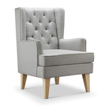 Johnston's Soothe Easy Deluxe Nursery Chair & Rocker – 2 - in - 1 Nursing & Feeding Chair, Grey - Wee Bambino