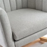 Johnston's Willow Nursing Rocking Chair & Footstool Set – Ergonomic Comfort for Feeding & Relaxing, Grey - Wee Bambino