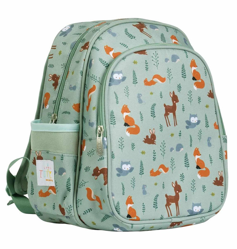 Kids Backpack Insulated Front Compartment: Forest Friends - Wee Bambino